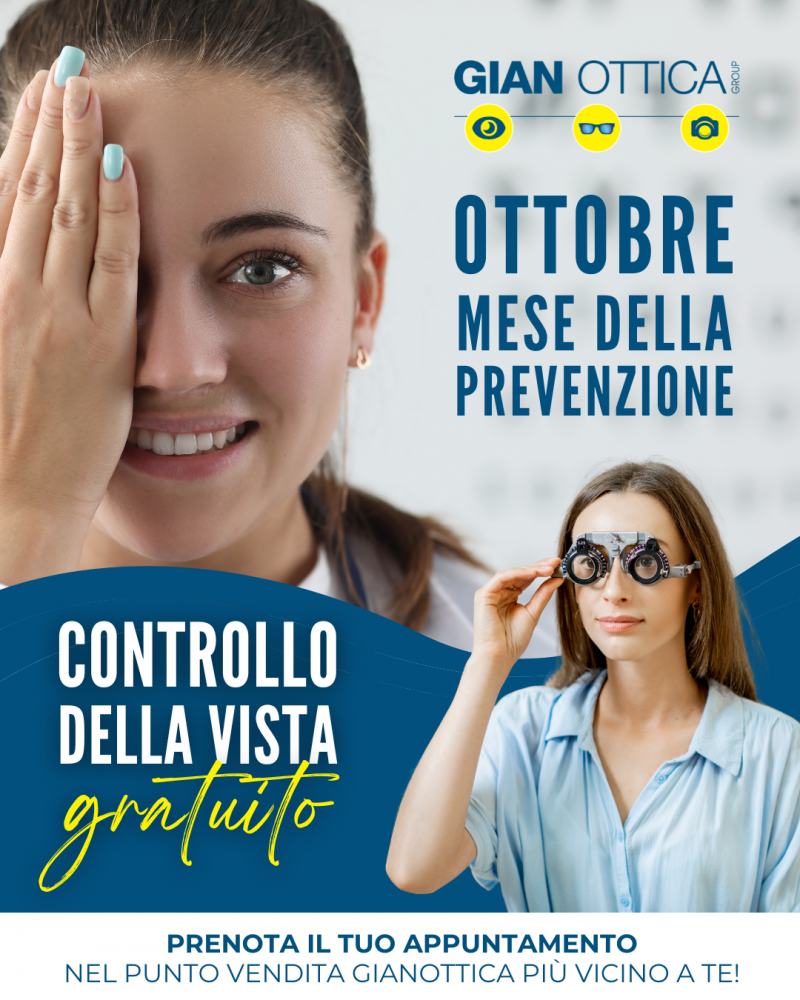 Ottobre è il mese della prevenzione visiva!